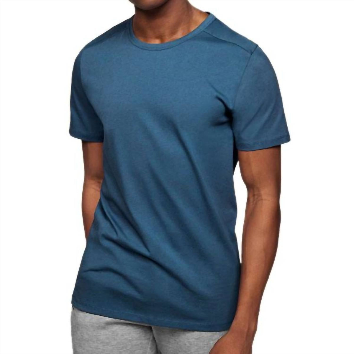 Plain T-Shirt In Denim