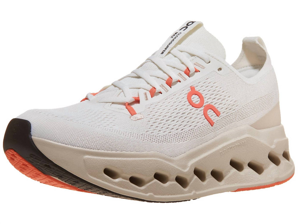 Men's Cloudsurfer Max Running Shoes In Ivory | Salmon
