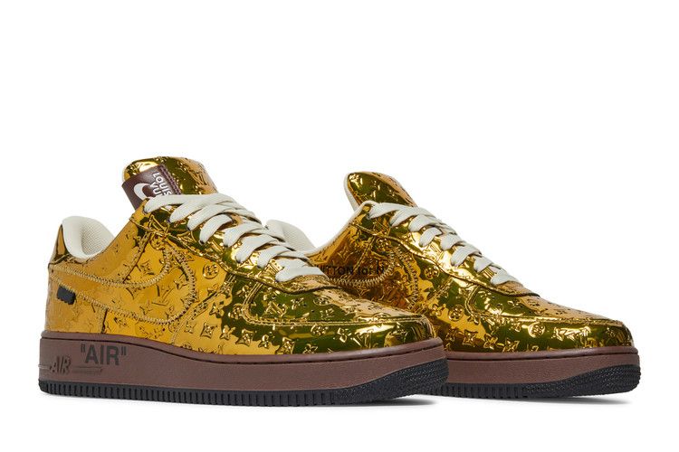 Louis Vuitton x Nike Air Force 1 Low 'Metallic Gold'
