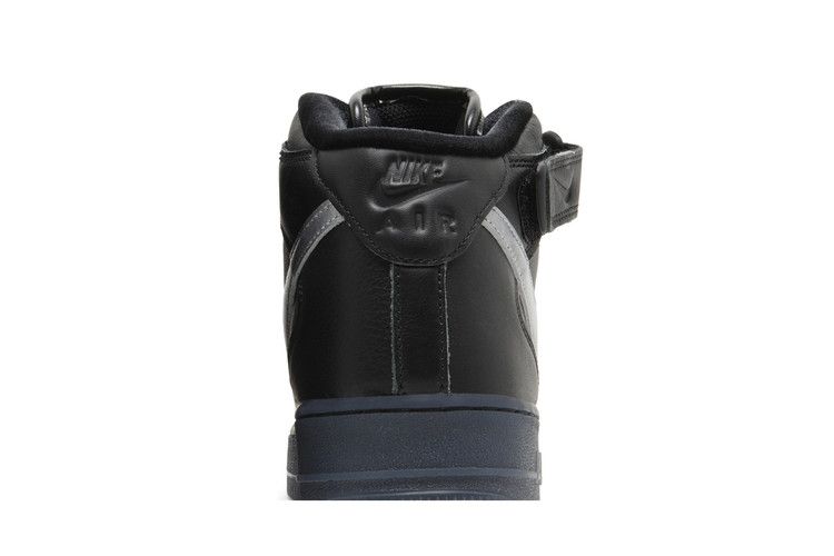 Nike Air Force 1 Mid Premium 'Black Metallic Silver'