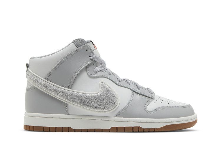 Nike Men's Dunk High 'Chenille Swoosh - Light Smoke Grey'