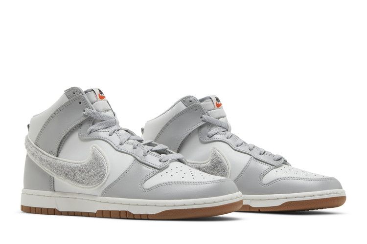 Nike Men's Dunk High 'Chenille Swoosh - Light Smoke Grey'