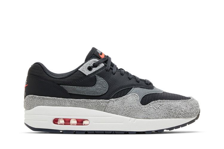Nike Air Max 1 Premium 'Dark Smoke Grey Flash Crimson'