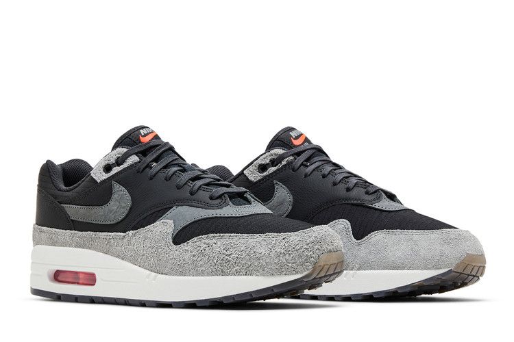 Nike Air Max 1 Premium 'Dark Smoke Grey Flash Crimson'