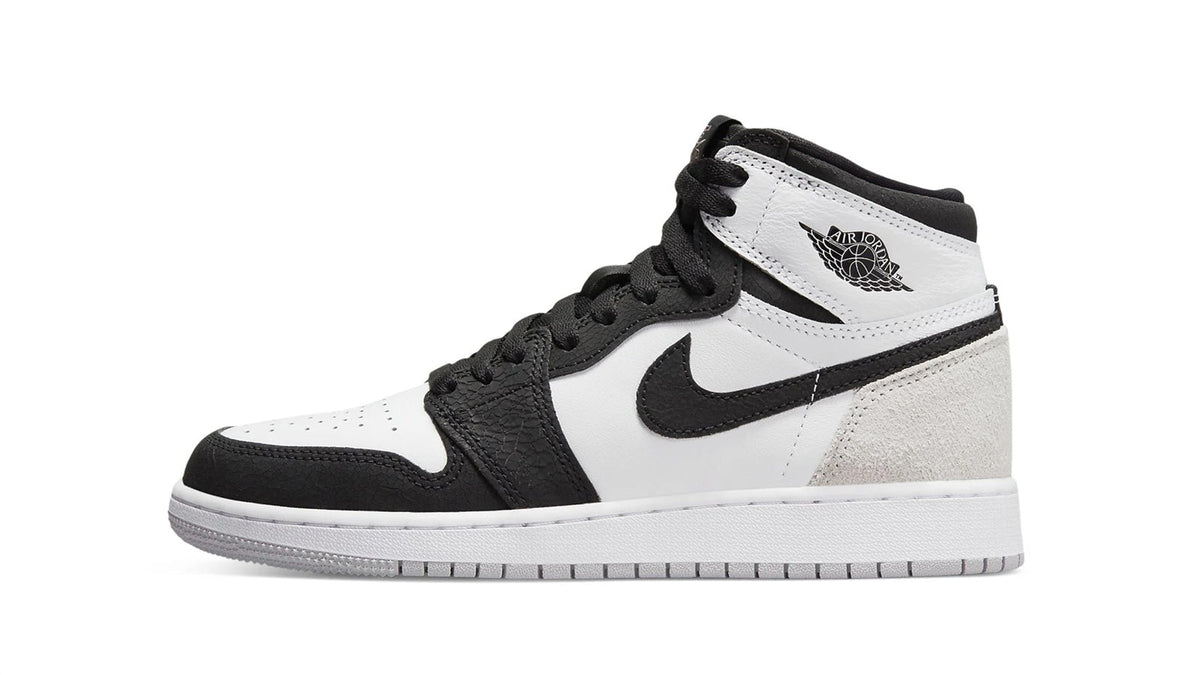 Air Jordan 1 Retro High OG Stage Haze - Iconic White & Black Leather Sneaker