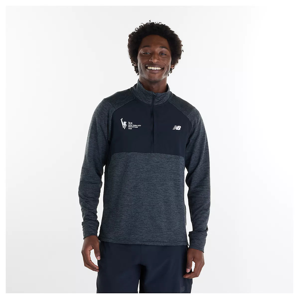 Men's NYC Marathon RC Essential Heat Grid 1/2 Zip