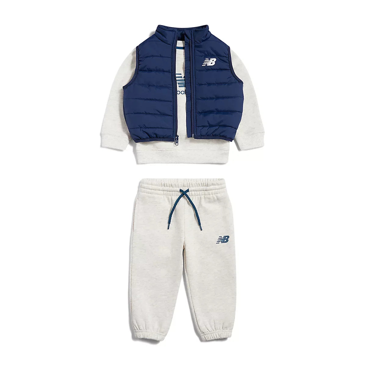 Kids' 3 Piece Crew Jogger Vest Set