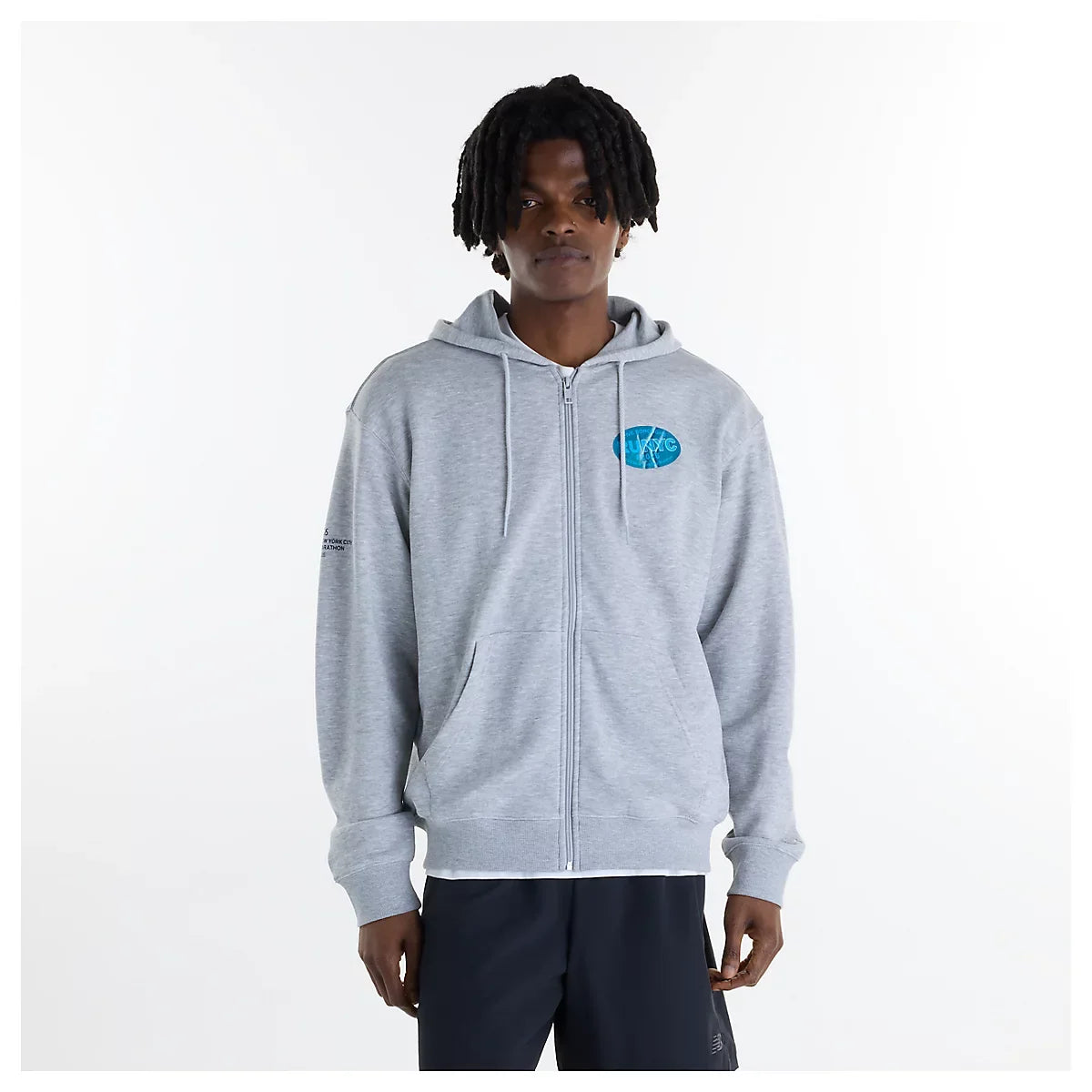 Men's NYC Marathon Sport Essentials Logo French Terry Full Zip