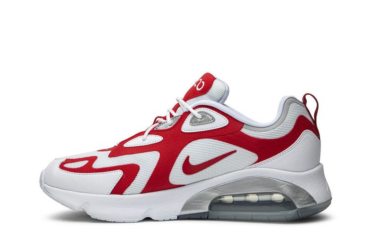 Nike Air Max 200 'University Red' — White/University Red/Metallic Silver