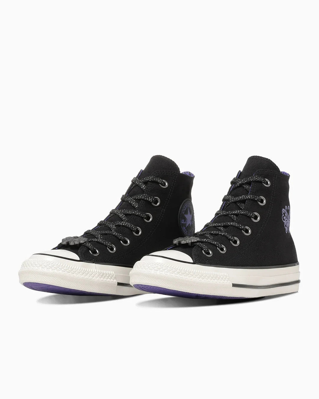 31318040 ANNA SUI Converse All Star Aged Hi Black Purple (Men's)