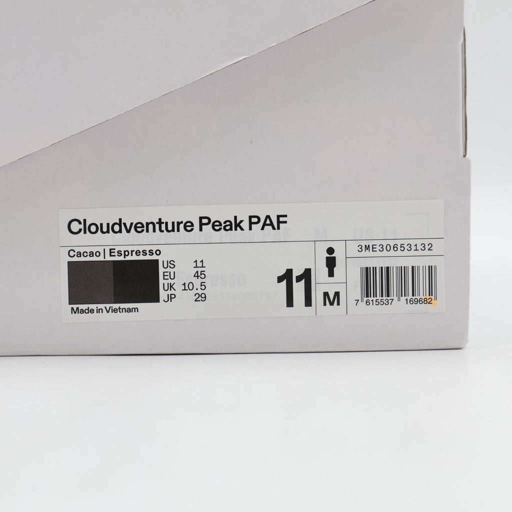 3ME30653132 POST ARCHIVE FACTION On Cloudventure Peak PAF Cacao Espresso (Men's)