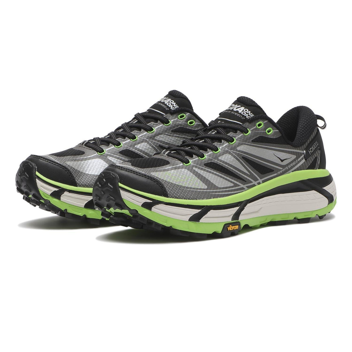 1126851-BCKLC Hoka Mafate Speed 2 Black Green (Men's)