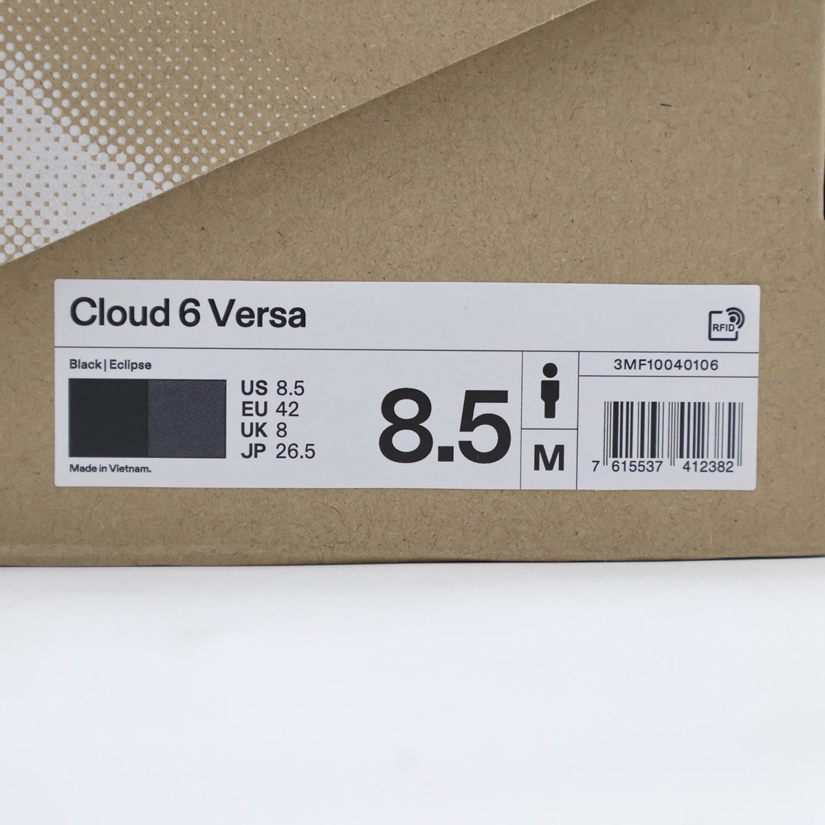 3MF10040106 On Cloud 6 Versa Black Eclipse (Men's)