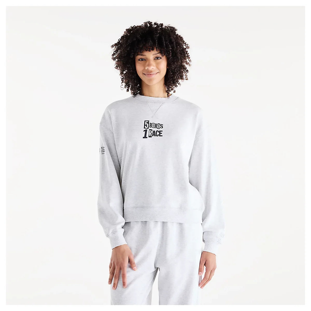 Women's NYC Marathon Athletics French Terry Graphic Crew Shirt