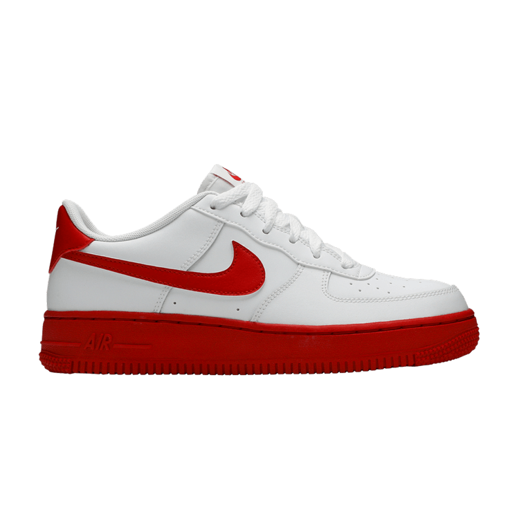 Nike Air Force 1 GS 'White Red Sole'