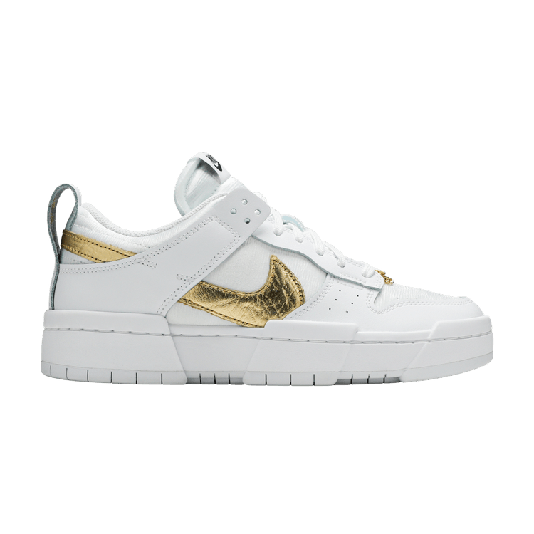 Nike Wmns Dunk Low Disrupt 'White Metallic Gold'