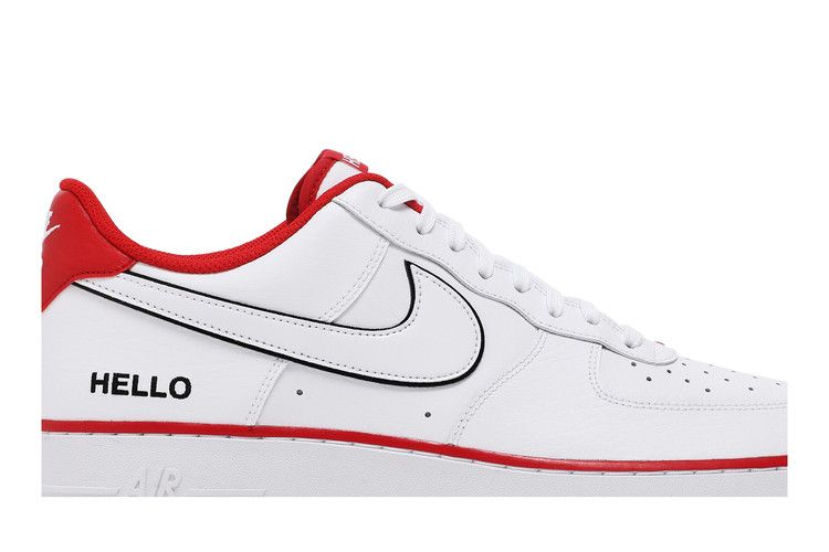 Urbanstar x Nike Air Force 1 '07 LX 'HELLO Pack - White University Red'