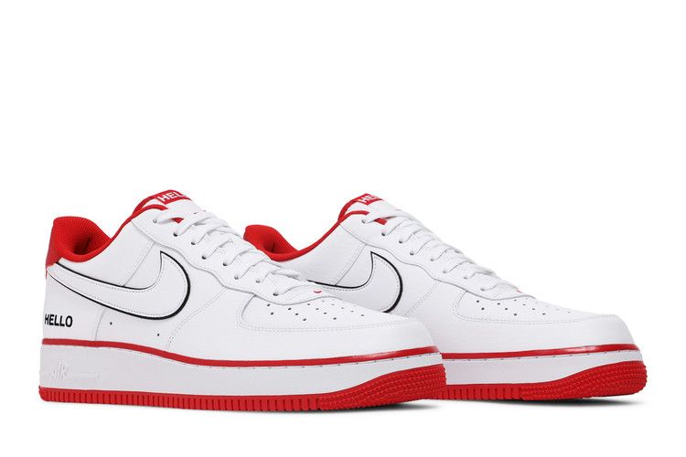 Urbanstar x Nike Air Force 1 '07 LX 'HELLO Pack - White University Red'