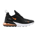 Nike Air Max 270 GS 'Black Total Orange' — Black