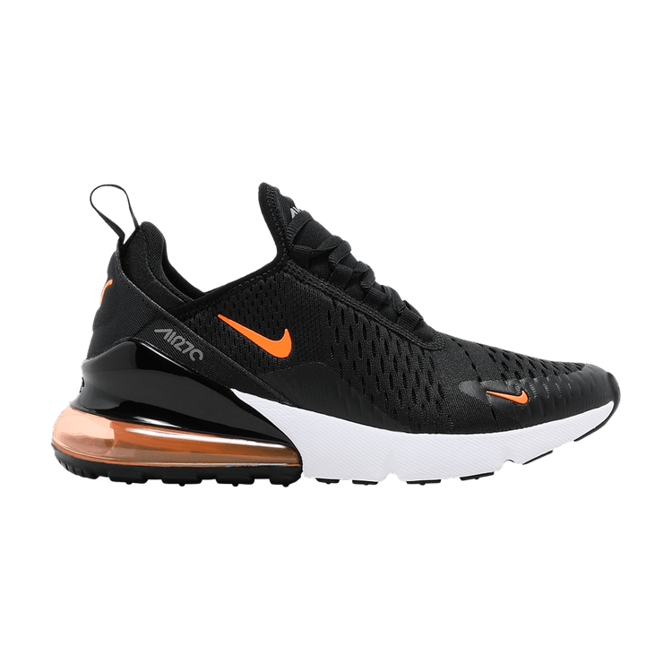 Nike Air Max 270 GS 'Black Total Orange' — Black