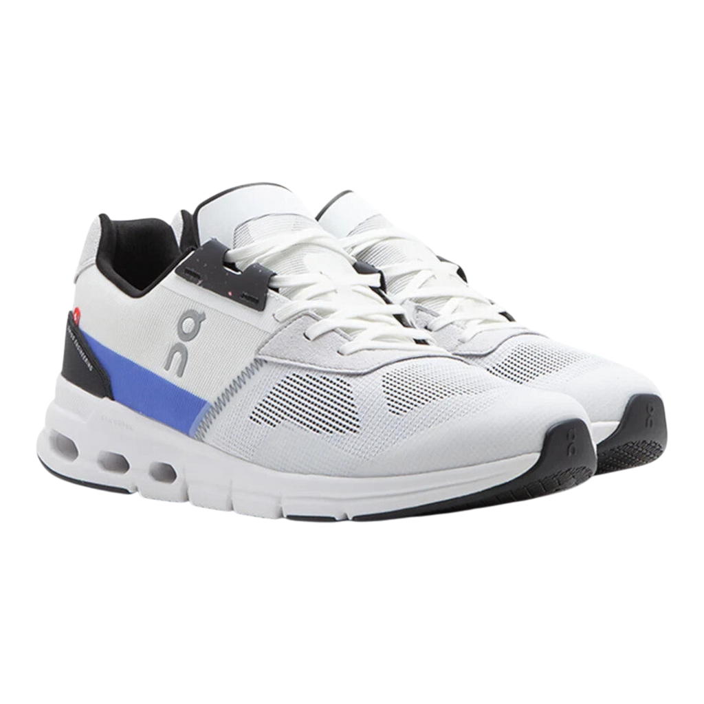 On Cloudrift 87 Running Shoe in White/Cobalt | Men