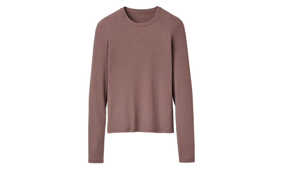 Aidelene Long Sleeve Rib Tee WMNS "Allspice" 1182412 ALS
