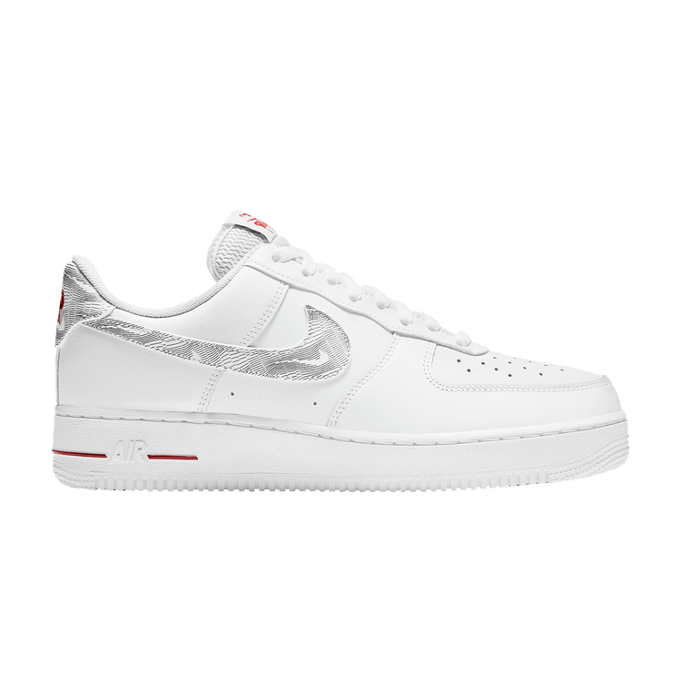 Nike Air Force 1 Low 'Topography Pack - White University Red'