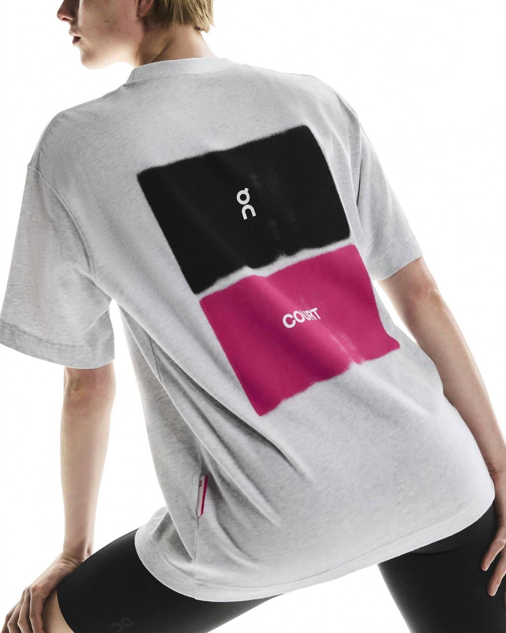 Club-T Court Shirt In Heather Gray Pink
