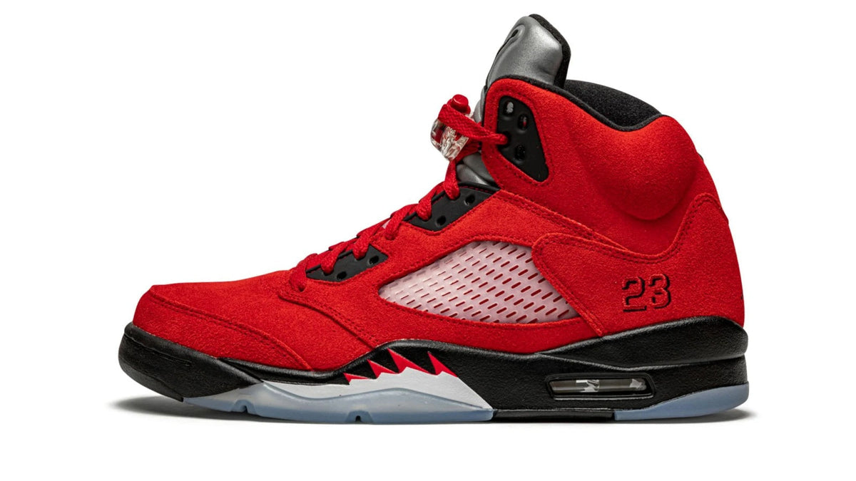 Air Jordan 5 Retro 'Raging Bull 2021' - Iconic Red Suede Sneaker