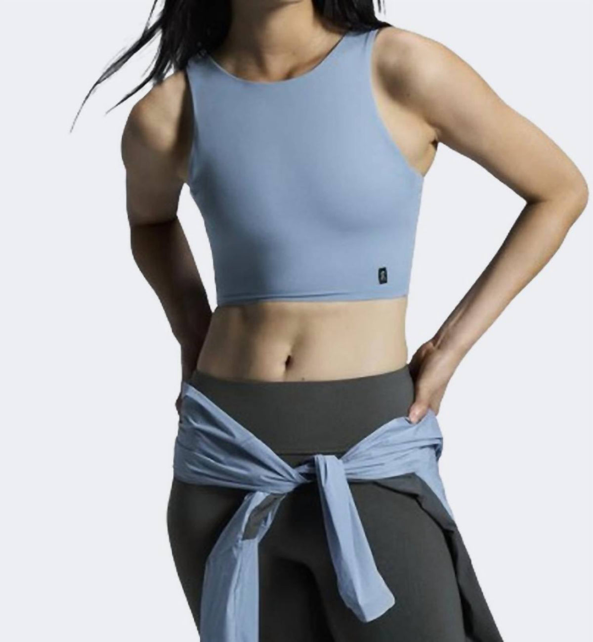 Core 2 In 1 Running Tank Top In Chambray