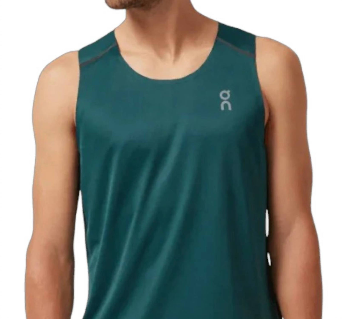 Crewneck Tank Top In Evergreen|Black