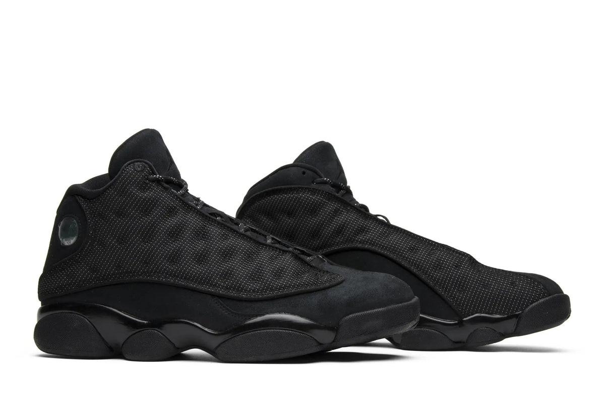 Jordan 13 Retro 'Black Cat' - Iconic Black Suede Sneaker with Zoom Air Cushioning