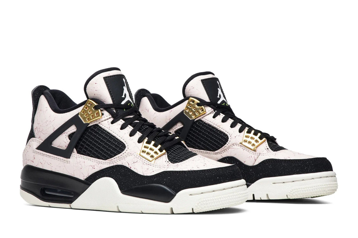 Women's Air Jordan 4 Retro 'Splatter' - Silt Red & Black Colorway