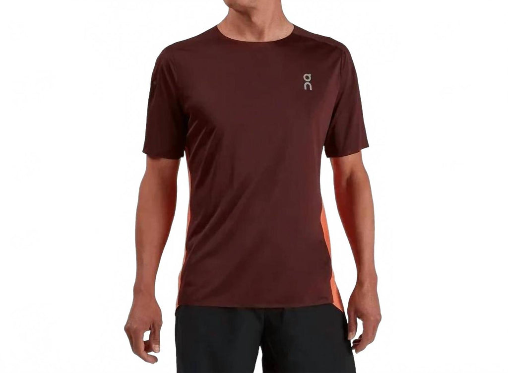 Crewneck Performance Tee In Mulberry|Spice
