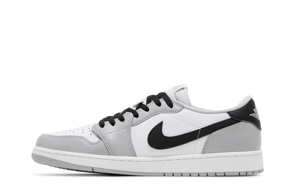 Jordan 1 Retro Low OG 'Barons' - White/Black/Wolf Grey Vintage Baseball Edition